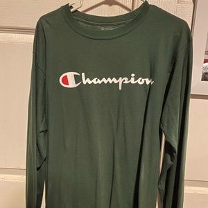 Champion Authentic Athleticwear Green Long Sleeve T-Shirt